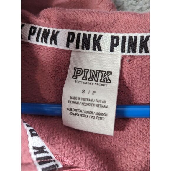 PINK Victoria's Secret Pink and Gray Hoodie - Picture 3 of 5